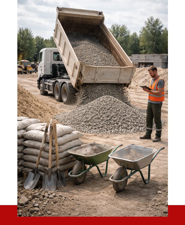 Доставка нерудных материалов в Норильске от 1246 руб. | ПРОНЕРУДНрл