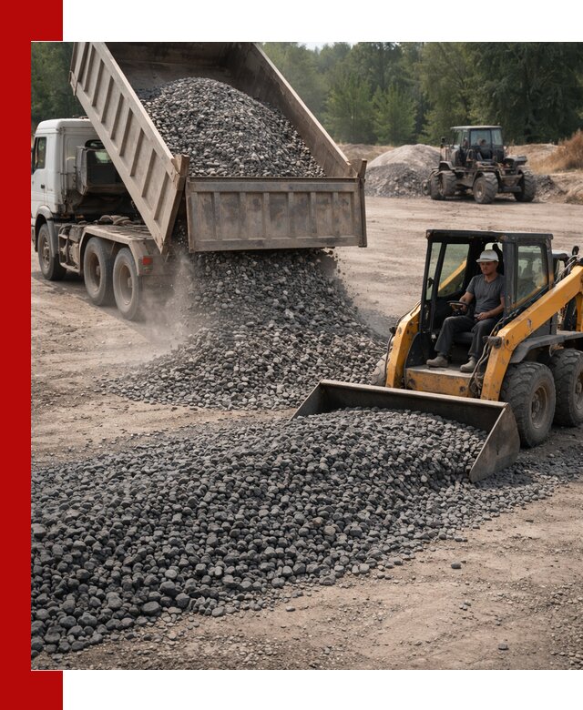 Гранитный щебень фракция 40-70 с доставкой в Норильске