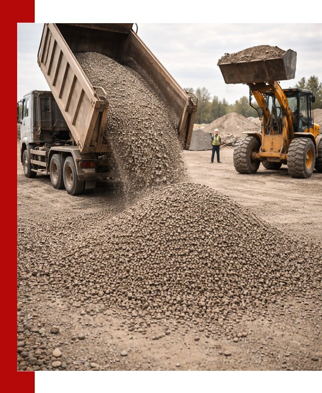 Гравийный щебень фракция 3–10 с доставкой в Норильске