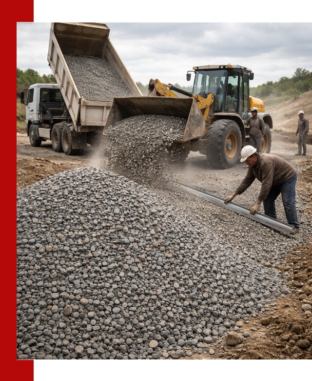 Гравийный щебень фракция 5-20 с доставкой в Норильске