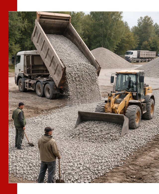 Купить гравийный щебень фракция 20-40 в Норильске с доставкой