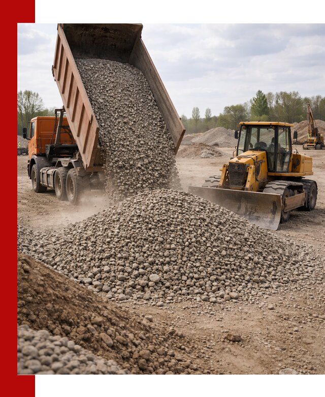 Доставка гравийного щебня фракции 40-70 в Норильске