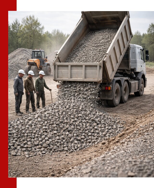 Доставка гравийного щебня фракции 70-120 в Норильске