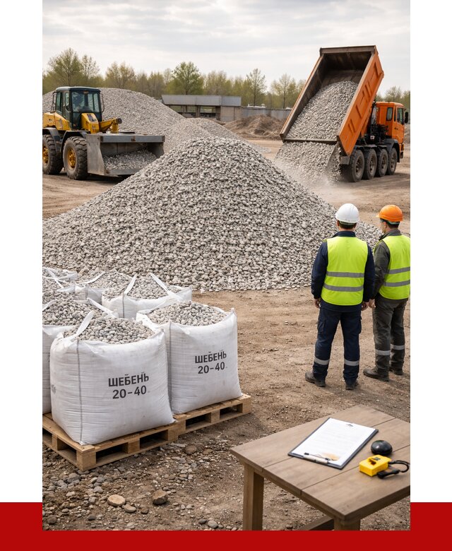 Известняковый щебень 20-40 в Норильске от 2181 р. ПРОНЕРУДНрл