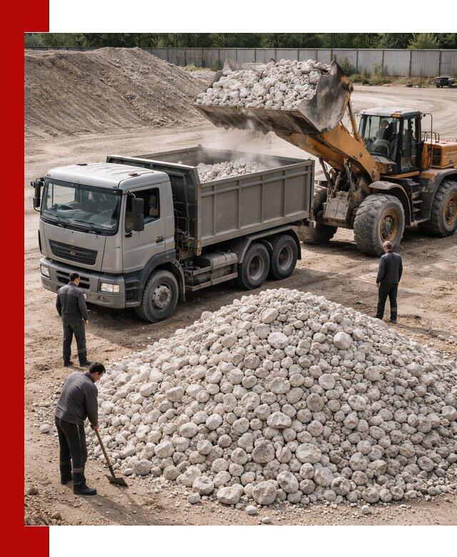 Известняковый щебень фракция 70–150 с доставкой в Норильске