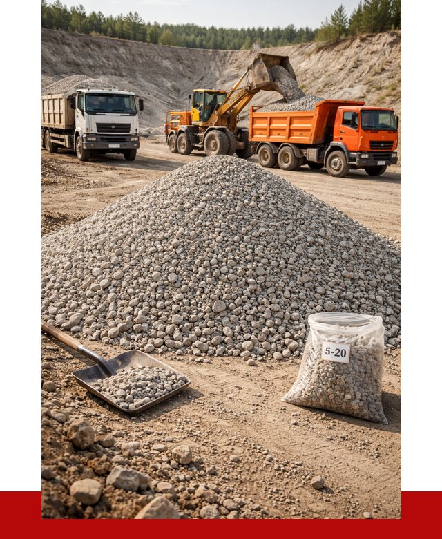 Доломитовый щебень фр. 5-20 в Норильске от 4362 р. | ПРОНЕРУДНрл