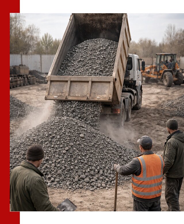 Доставка шлакового щебня в удобные сроки по выгодной цене в Норильске