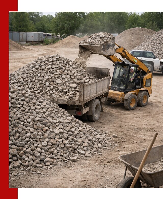 Доставка вторичного щебня в Норильске для строительных работ