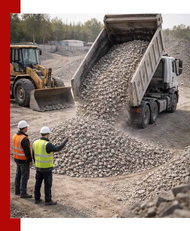 Вторичный щебень фракция 40–70 доставка в Норильске