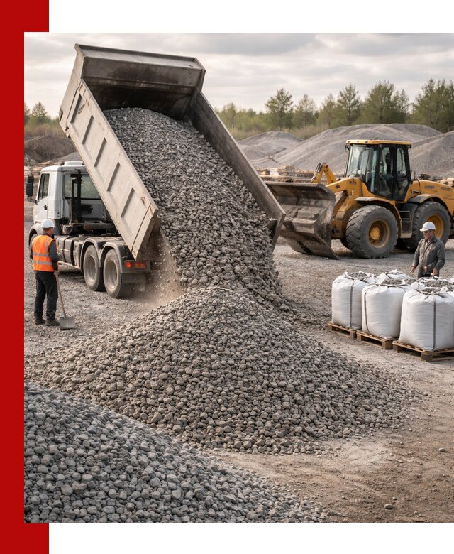 Бетонный щебень фракция 5–20 с доставкой в Норильске