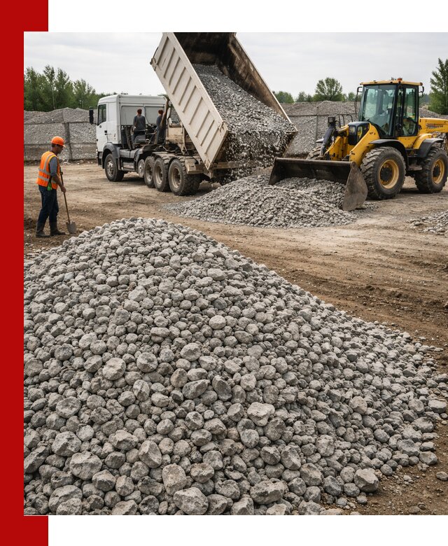 Доставка бетонного щебня фракции 40-70 в Норильске