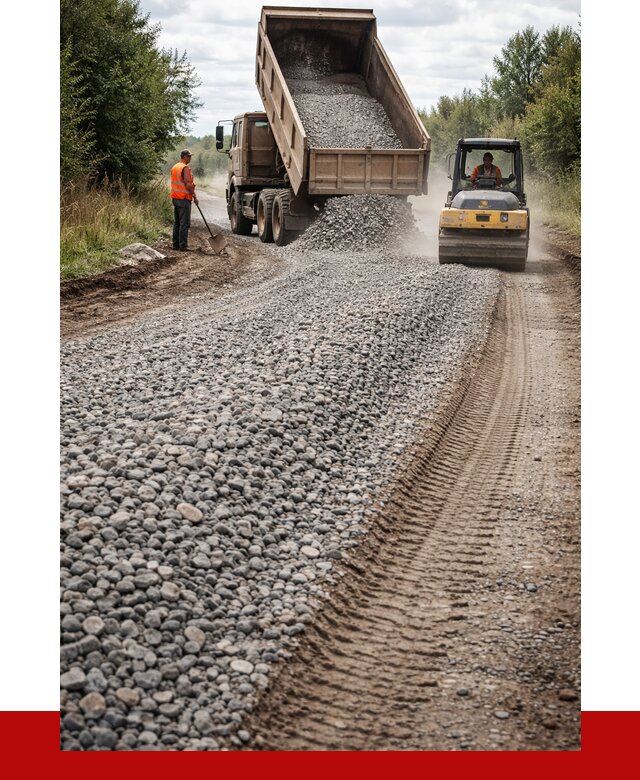Щебень для отсыпки дороги в Норильске от 2804 р. ПРОНЕРУДНрл