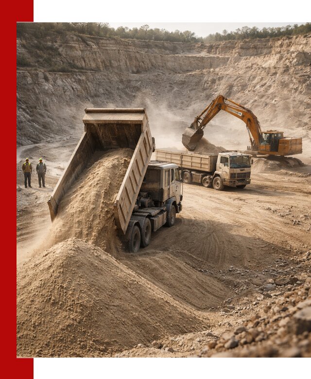 Карьерный песок навалом с доставкой в Норильске