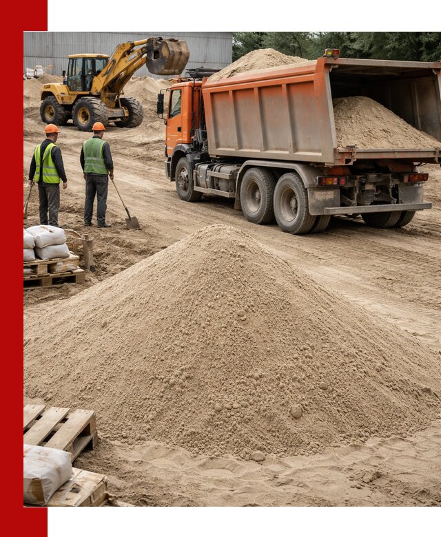 Доставка и продажа мытого речного песка в Норильске