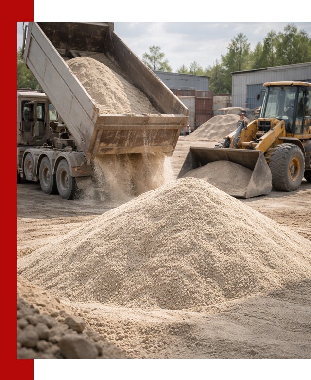 Кварцевый песок с доставкой в Норильске для строительных работ