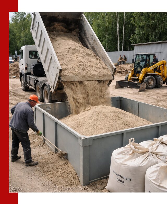 Кварцевый песок для фильтра в Норильске — доставка и качество