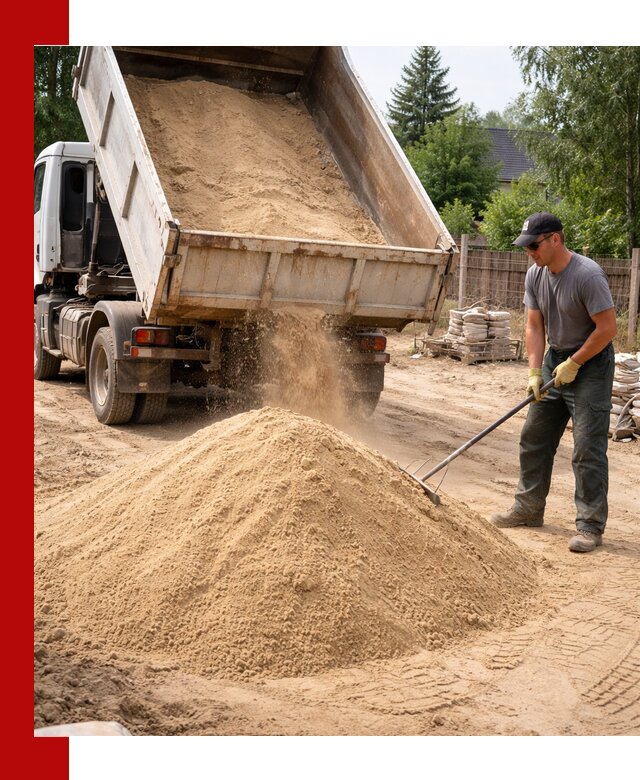 Доставка сухого песка самосвалами в Норильске
