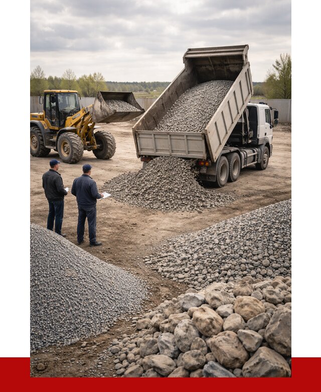 Гравий и камень с доставкой в Норильске от 4362 р. - ПРОНЕРУДНрл