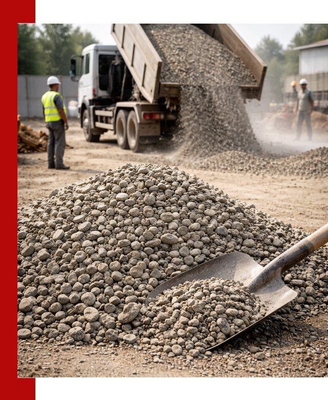 Доставка гравия фракции 20-40 в Норильске с самосвалами