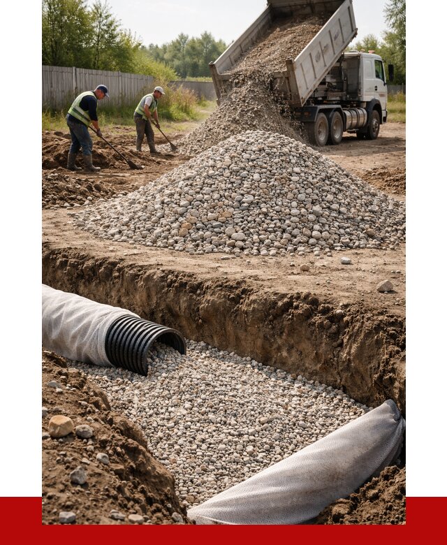 Гравий для дренажа в Норильске от 2285 р., доставка ПРОНЕРУДНрл