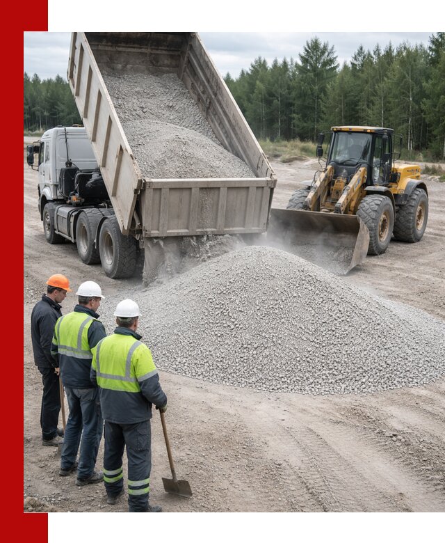 Известняковый отсев 0-5 доставка в Норильске быстро и выгодно