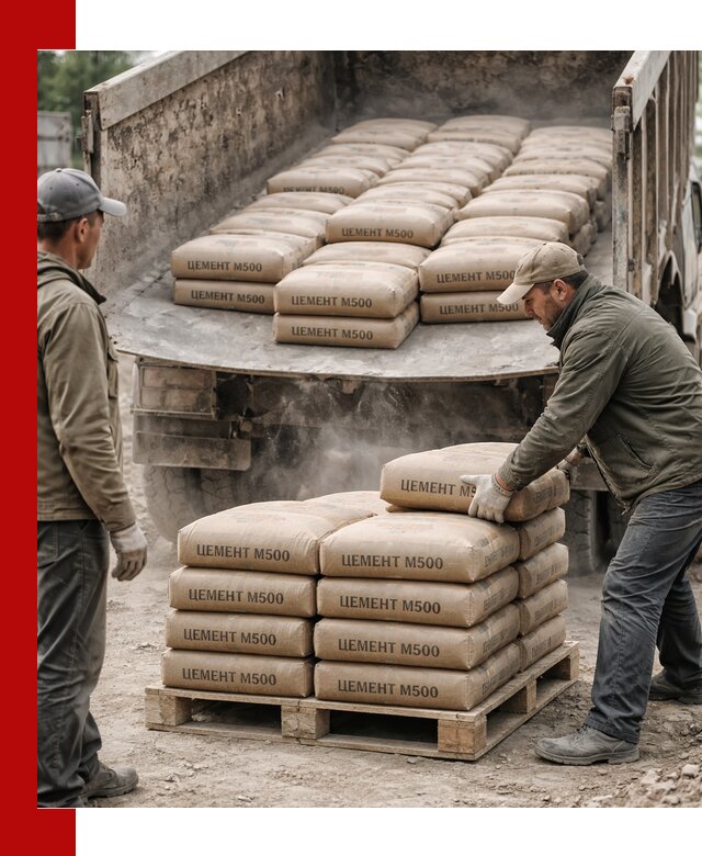 Цемент М500 с доставкой самосвалом в Норильске