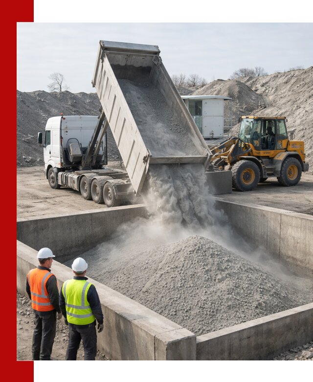 Доставка цемента навалом в Норильске крупными партиями