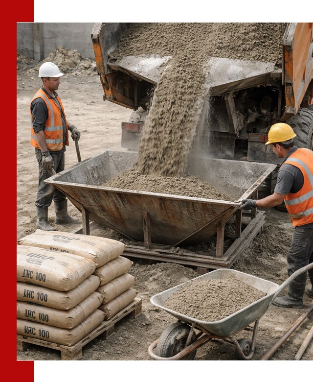 Доставка цементно-песчаной смеси М100 в Норильске