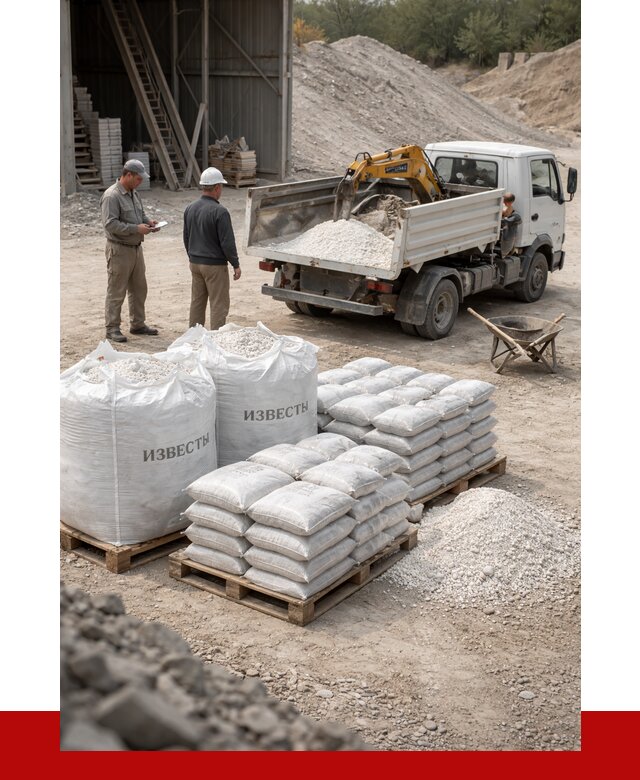Известь строительная в Норильске с доставкой от 4362 р. | ПРОНЕРУДНрл