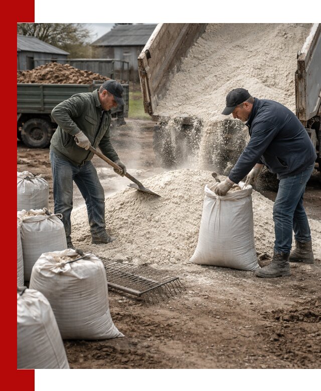 Доставка извести пушонки в Норильске оптом и мелким оптом