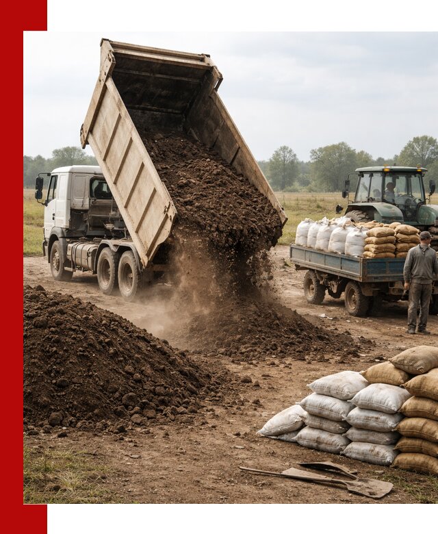Доставка грунта и удобрений оптом в Норильске для сельхоз и строительства