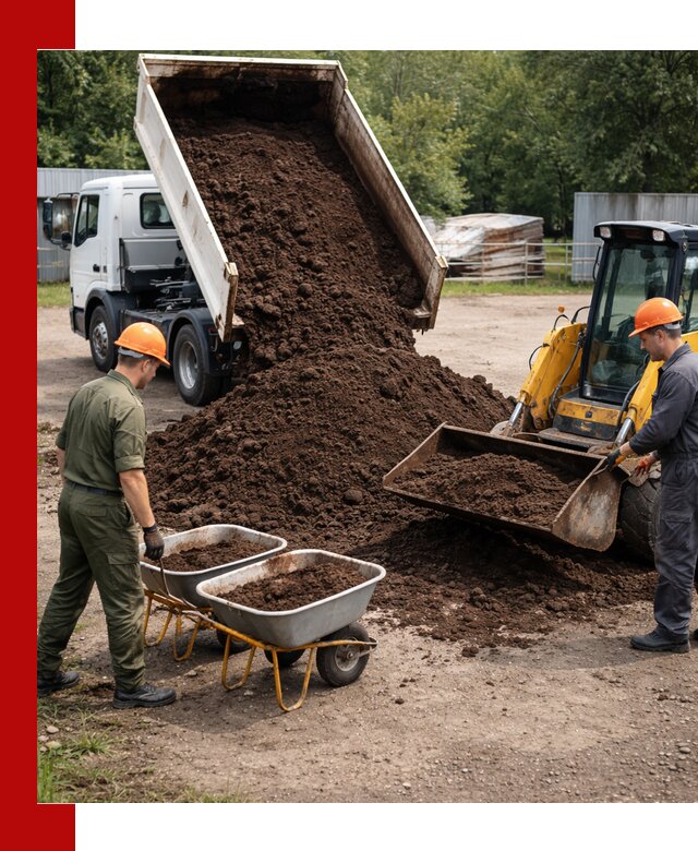 Доставка торфо-земляной смеси в Норильске для огорода и ландшафта