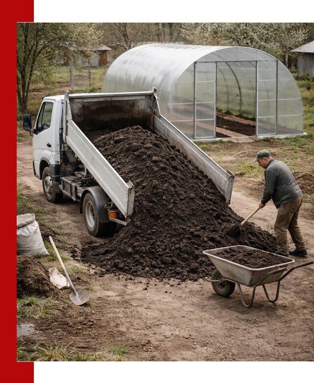 Чернозем для теплицы с доставкой в Норильске