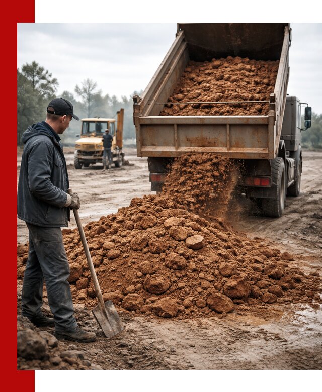 Глина для засыпки в Норильске с доставкой самосвалами