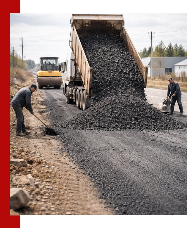 Асфальтовая крошка для дорог в Норильске — поставка и доставка