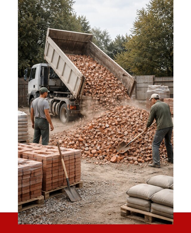 Бой кирпича в Норильске с доставкой от 4362 руб/куб | ПРОНЕРУДНрл