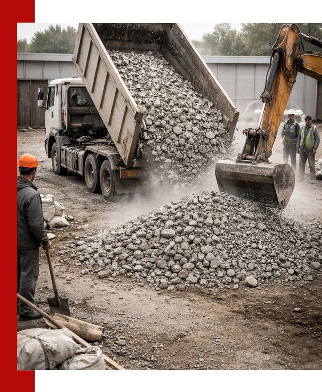 Доставка дробленого бетона в Норильске оптом и в розницу