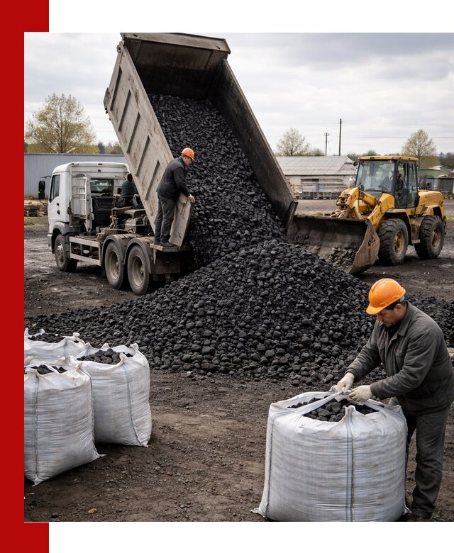 Доставка каменного угля в Норильске оптом и в розницу