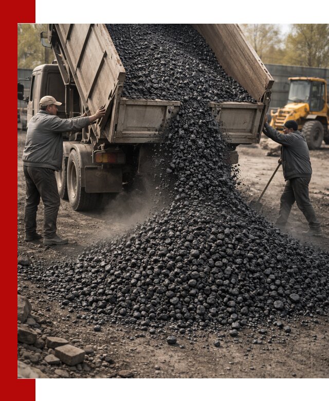 Доставка угля семечка самосвалами в Норильске